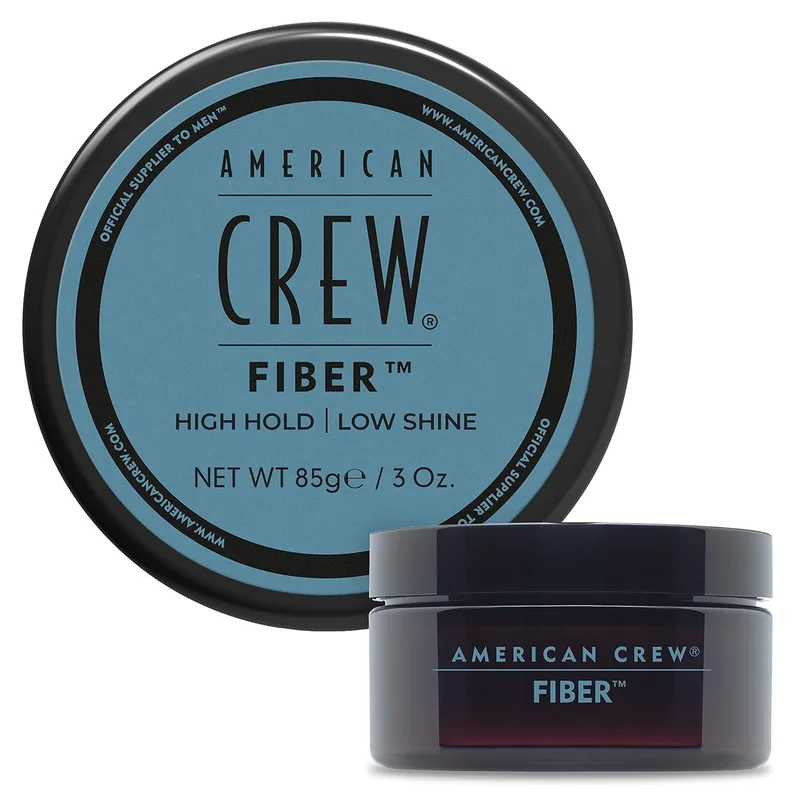 American Crew ▫️ Fiber, Cera para o cabelo masculino, fixação forte e flexível, modela e aumenta o brilho, para cabelo curto, modela e penteia o cabelo