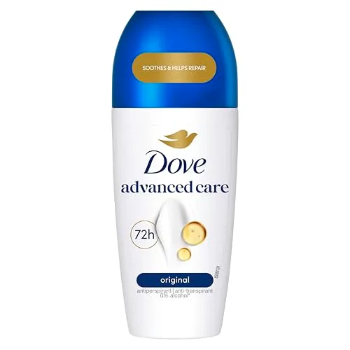 Dove ▫️ Advanced Care Desodorizante Roll-On 48h Original Sem Álcool para Mulher, com Óleo Nutritivo 100% Natural e Antitranspirante, Embalagem de 6 x 50 ml 2