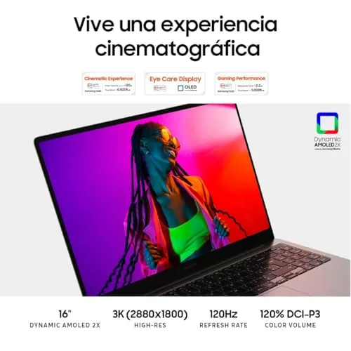 Samsung ▫️ Galaxy Book3 Ultra - Portátil de 16" com ecrã Dynamic AMOLED 2X (Intel Core i7 de 13.ª geração, 16 GB de RAM LPDDR5, SSD de 1 TB, NVIDIA RTX4050, Windows 11 Home) Grafite - Teclado QWERTY espanhol 4