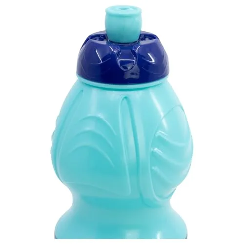 Stor ▫️ Garrafa Infantil Stitch de 400 ml em plástico, com tampa antigotejamento e faixa antiderrapante para crianças, sem BPA 4