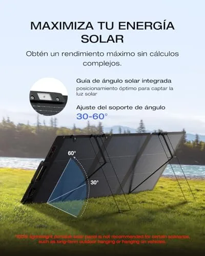 EF ECOFLOW ▫️ Estação de energia portátil ECOFLOW RIVER 2 MAX com painel solar de 160 W 5