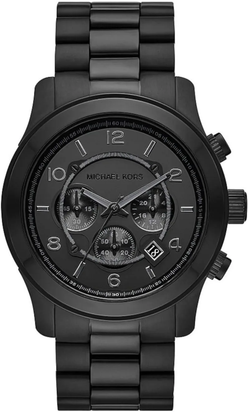 Michael Kors ▫️ Relógio Runway para homem, movimento cronógrafo de quartzo com bracelete em aço inoxidável