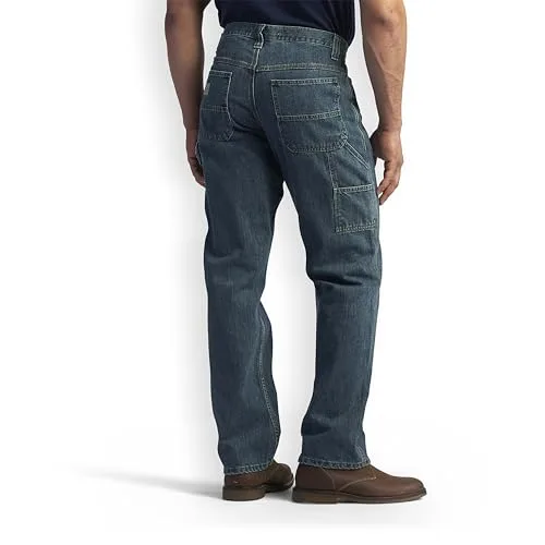 Lee ▫️ Calças de ganga masculinas com pernas direitas, estilo carpinteiro, tipo cargo 2