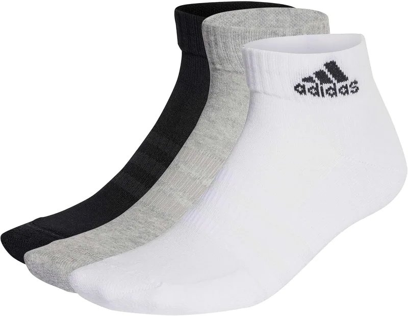 adidas ▫️ Meias desportivas almofadadas para adultos Unissexo 3 Pares