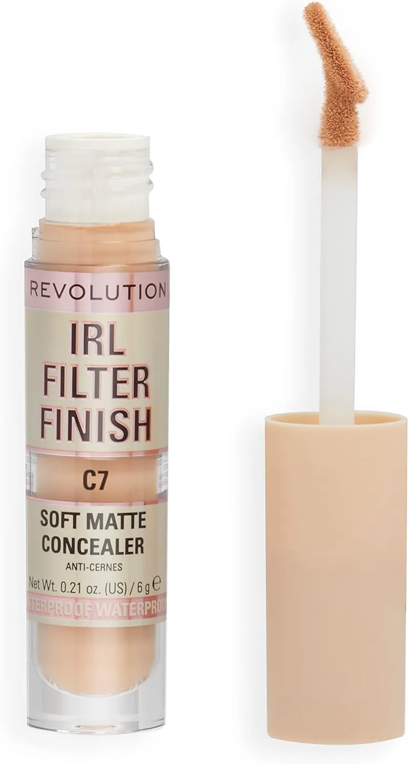 Revolution Beauty London ▫️ Makeup Revolution, Corretor IRL Filter Finish, Cobertura média a total, C7, 6 g