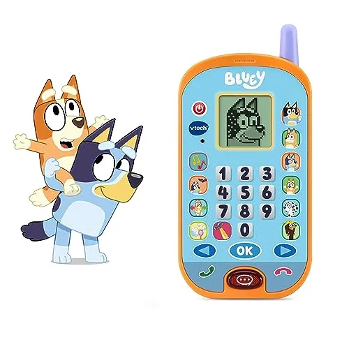 VTech ▫️ Telefone de Atividades do Bluey, Smartphone Educativo, Aprende números, cálculo, lógica e memorização, Brinquedo para crianças a partir dos 3 anos, Versão ESP (80-554622) 2
