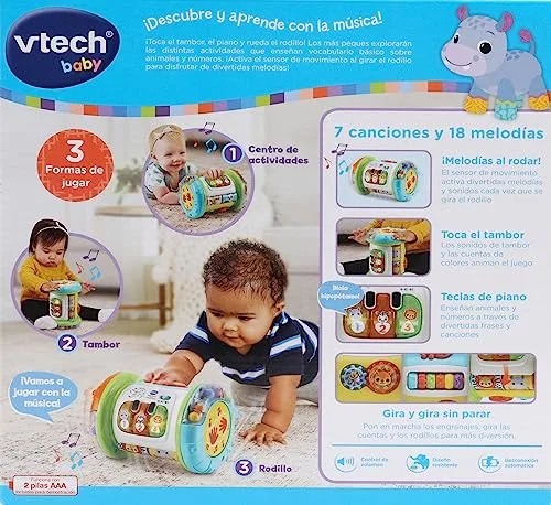 VTech ▫️ Baby Rolo Mágico Rolo Mágico 3 em 1 Multiatividades, +6 meses 6