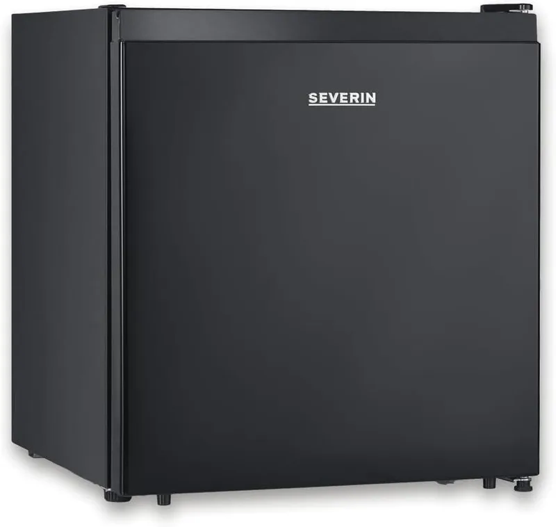 Severin ▫️ Mini-frigorífico com compartimento de baixa temperatura, pequeno frigorífico com prateleira intermédia, mini-frigorífico de baixo consumo para casas pequenas, 45 litros, preto, KB 8879