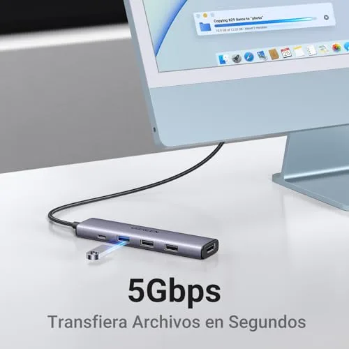 UGREEN ▫️ Revodok 105 Hub USB-C 5 em 1 - Adaptador USB-C para HDMI 5