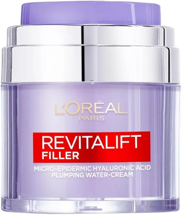 L'Oreal Paris ▫️ Revitalift Filler Cream, Com Ácido Hialurónico Micro-epidérmico, Anti-Envelhecimento, Para todos os tipos de pele, 50ml