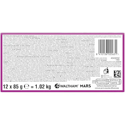 Whiskas ▫️ Comida Húmida para Gatos Adultos - Seleção de Peixe em Gelatina (Multipack 4x12x85 g) 3