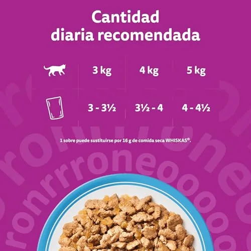 Whiskas ▫️ Comida Húmida para Gatos Adultos - Seleção de Peixe em Gelatina (Multipack 4x12x85 g) 6