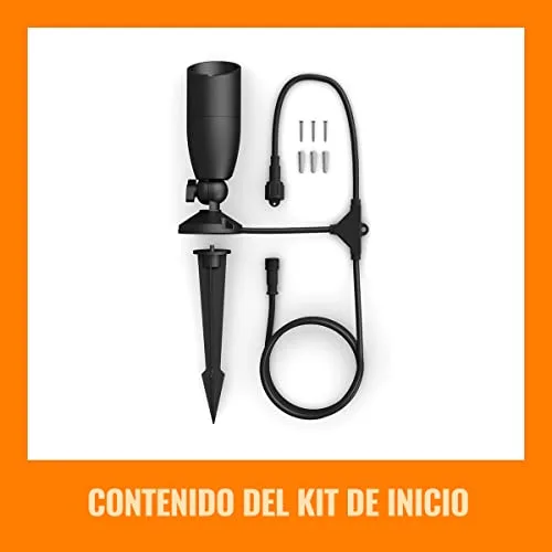 WiZ ▫️ Luminária inteligente de exterior de 4 W, luz branca e colorida, adequada para exterior (IP44), Wi-Fi, tecnologia SpaceSense, compatível com o Google Home, a Amazon Alexa ou os atalhos da Siri 2