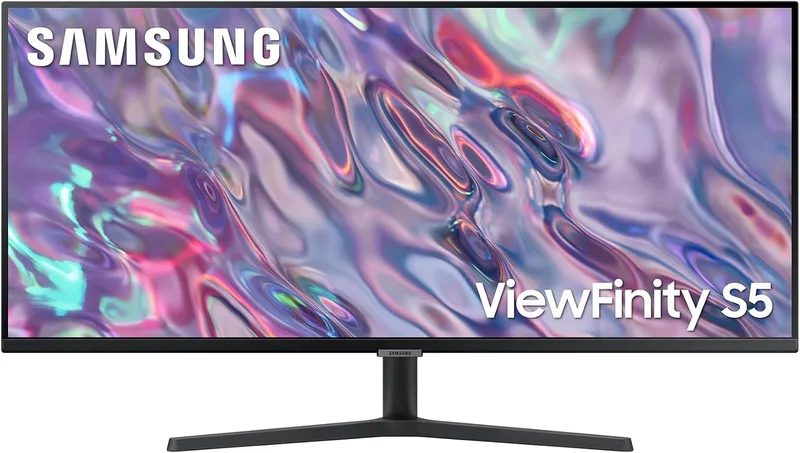 Samsung ▫️ Monitor ViewFinity S5 S50GC Ultra WQHD de 34" com 100 Hz e AMD Freesync