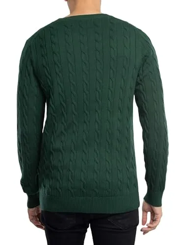GANT ▫️ Cotton Cable Crew Sweater - Camisola para homem 3