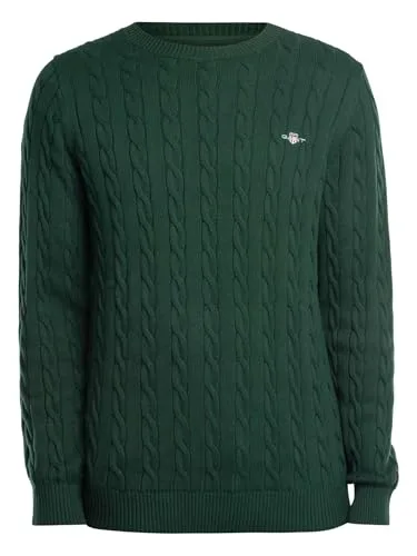 GANT ▫️ Cotton Cable Crew Sweater - Camisola para homem 6