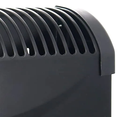 briebe ▫️ Radiador Convector Elétrico de Ar Quente, Regulador de Temperatura, Termóstato de Baixo Consumo, Silencioso, Portátil, Alças de Transporte, 3 Níveis de Potência: 750 W, 1250 W, 2000 W (Preto) 5