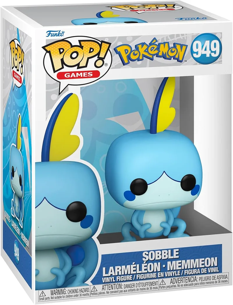 Funko ▫️ Pop! Games: Pokémon - Sobble | Produtos oficiais de videojogos - Figura de vinil colecionável para decoração - Presente geek de aniversário