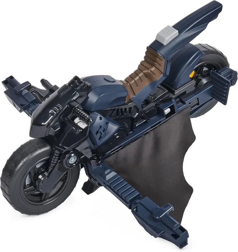DC Comics ▫️ Batman Adventures, Batman Batcycle, Batcycle e Batglider 2 em 1 transformável, compatível com figuras, brinquedo de super-herói para rapazes e raparigas a partir dos 4 anos