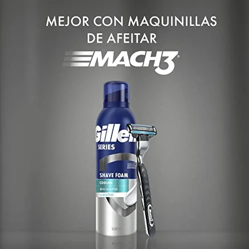 Gillette ▫️ Series Espuma de Barbear Refrescante para Homem, 250 ml 2