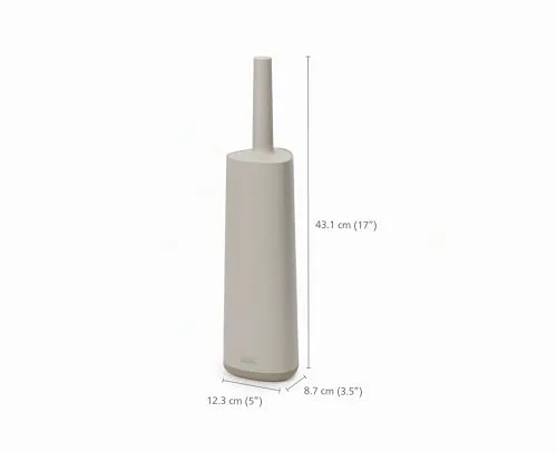 Joseph Joseph ▫️ Flex 360 - Escova de casa de banho Indoro Avançada com escova de tripla ação, anti-gotejamento, anti-obstrução e substituível, bege 4