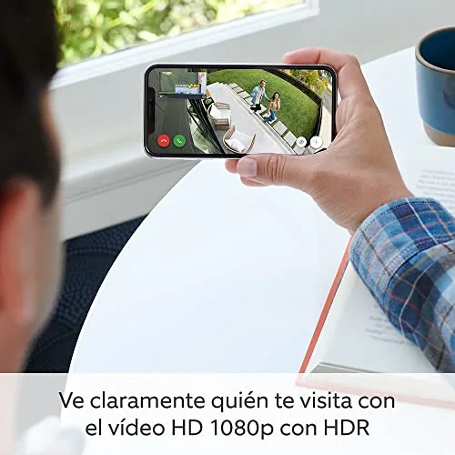 Ring ▫️ Câmara Pro com luzes e tomada (Spotlight Cam Pro Plug-In) | Câmara exterior com vídeo 2K, Vision, deteção de movimento 3D | 30 dias de teste gratuito Home | 2 câmaras 5