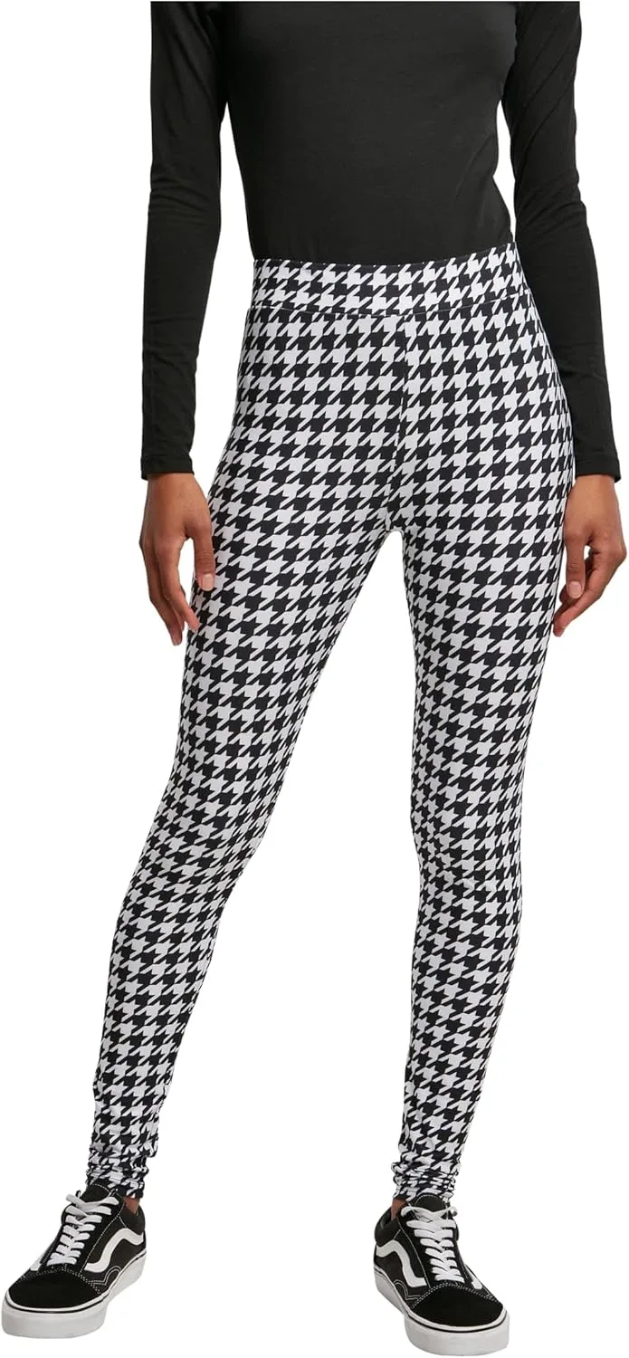 Urban Classics ▫️ Leggings AOP macias para senhora Leggings Leopard Leggings Narrow