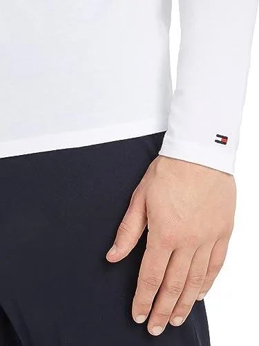 Tommy Hilfiger ▫️ Camisolas de manga comprida, conjunto de 3, para homem, com gola redonda 4