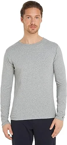 Tommy Hilfiger ▫️ Camisolas de manga comprida, conjunto de 3, para homem, com gola redonda 5