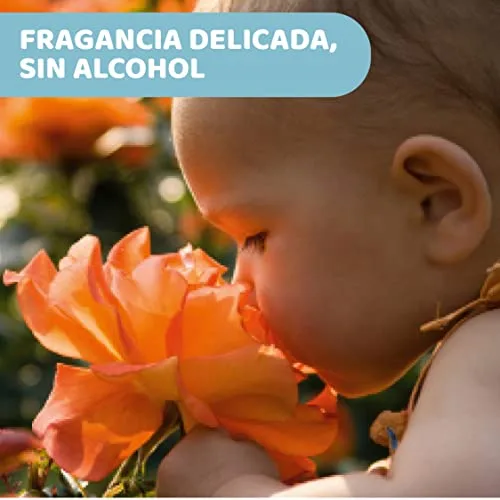 Chicco ▫️ Água Perfumada Natural Sensation, Fragrância Fresca e Delicada, Água de Colónia Sem Álcool para Bebés e Recém-nascidos, Frasco de Vidro, 100 ml 4