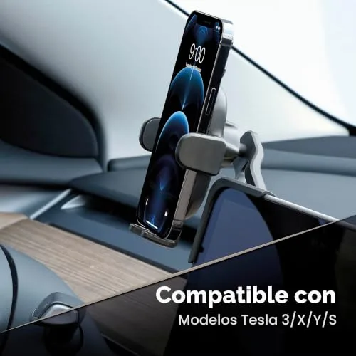 cellularline ▫️ Hug Screen - Suporte para carro Tesla | Suporte universal para smartphone para Tesla - Preto 2