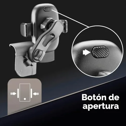 cellularline ▫️ Hug Screen - Suporte para carro Tesla | Suporte universal para smartphone para Tesla - Preto 4