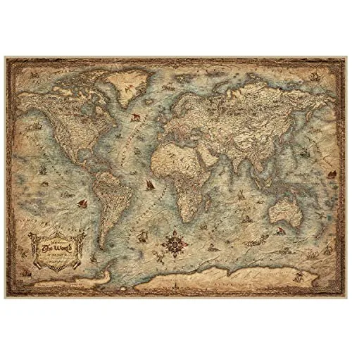 Educa ▫️ Puzzle de 3000 peças para adultos | Mapamundo. Dimensões montado: 120 x 85 cm. Inclui serviço de substituição de peças perdidas até esgotar o stock. Recomendado a partir dos 14 anos (19567) 3