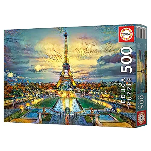 Educa ▫️ Torre Eiffel | Puzzle para adultos de 500 peças | Inclui cola Fix Puzzle | A partir dos 11 anos (19621) 4