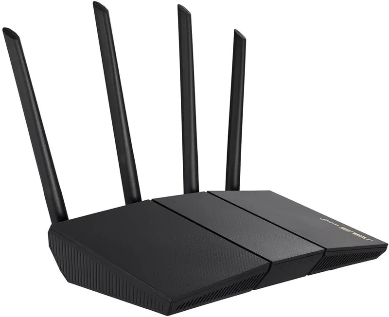 ASUS ▫️ RT-AX57 - Router AX3000 WiFi 6 de Banda Dupla Extensível, Segurança de Rede, Proteção Instantânea, Controlo Parental Avançado, VPN Integrada, Compatível com Aimesh, Jogos e Streaming, Casa Inteligente