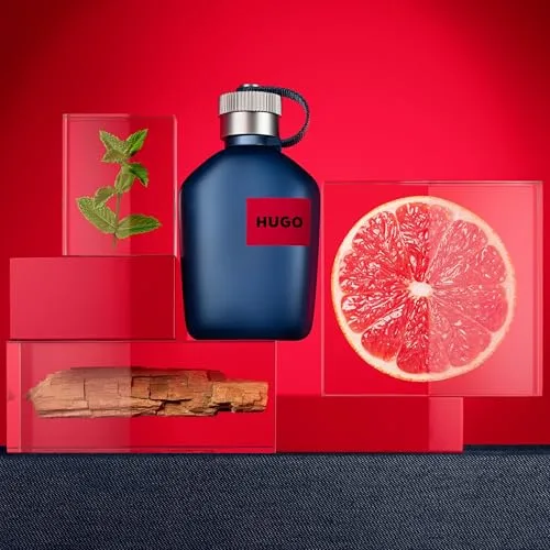 HUGO BOSS ▫️ HUGO Jeans Eau de Toilette para Homem | Fragrância masculina aromática do tipo fougère com notas de toranja e hortelã-pimenta | 125 ml 5
