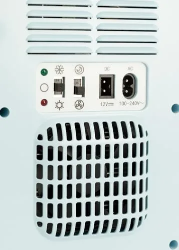 CREATE ▫️ / FRIDGE MINI BOX/Mini-frigorífico para cosméticos azul pastel/Design retro, função de refrigeração e aquecimento, capacidade de 4 L, fácil de transportar, 48 W 5