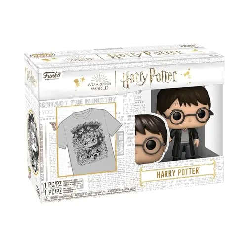 Funko ▫️ Loungefly Pop! & tee: HP - Harry Potter - Rebaño - T-shirt com figuras em miniatura colecionáveis - Ideia para presente - Brinquedos e t-shirt de manga curta para adultos, homens e mulheres - Fãs de filmes 2