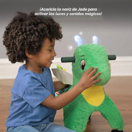Radio Flyer ▫️ Jade «The Magical Touch Dragon» com luzes e sons interativos, verde, dos 1 aos 3 anos 6