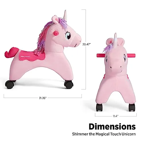 Radio Flyer ▫️ Shimmer The Magical Touch Unicorn com luzes e sons interativos, rosa, dos 1 aos 3 anos 3