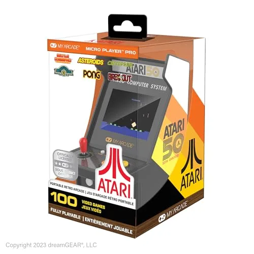 MY ARCADE ▫️ DGUNL-7013 Atari Micro Player Pro - Consola retro portátil de arcada com 100 jogos 7