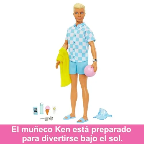 Barbie ▫️ Boneco Ken com roupa de praia 5