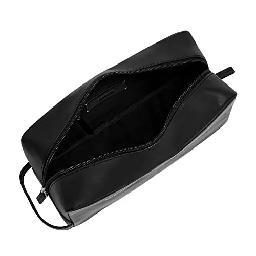 Fossil ▫️ Westover - Necessaire de viagem em pele para homem, cor preta, tamanho único, kit de barbear com cabo único 2