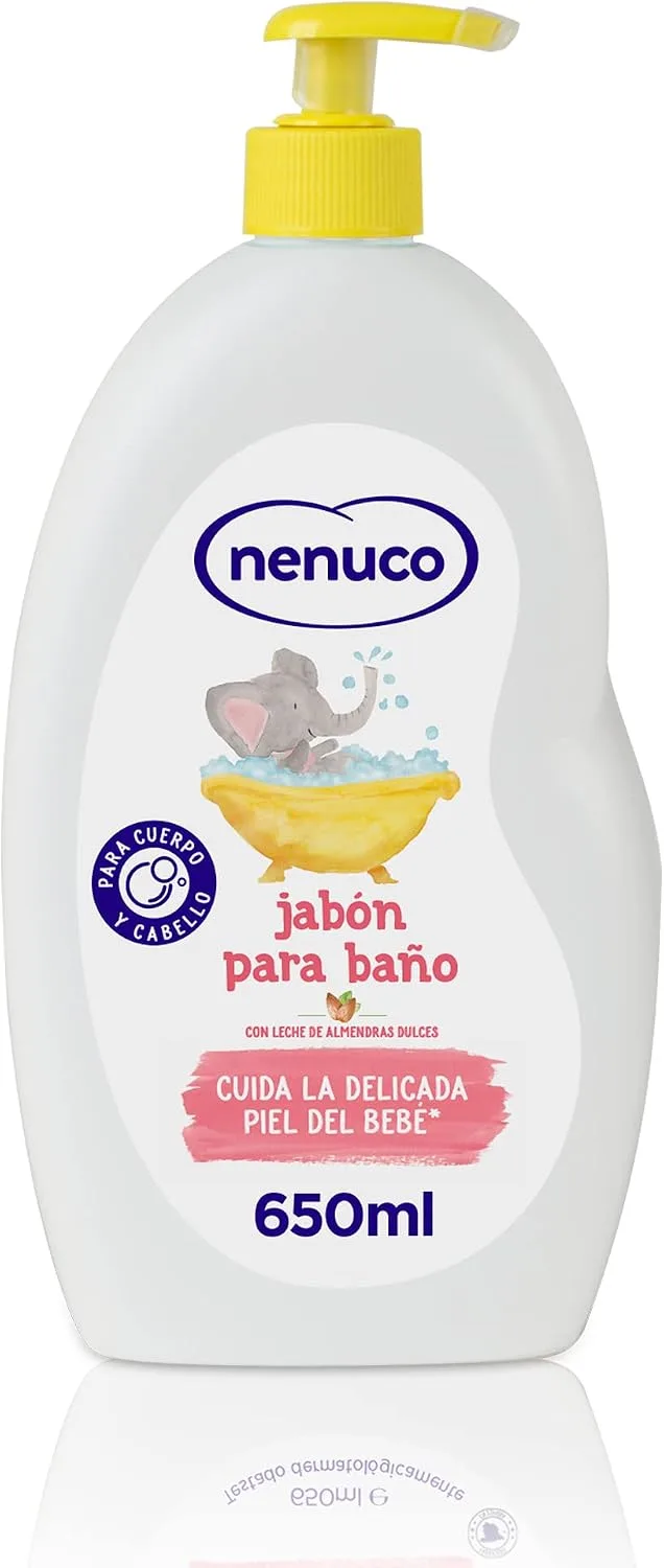 Nenuco ▫️ Sabonete de Banho, com Leite de Amêndoas Doces, para o Corpo e o Cabelo, 650 ml