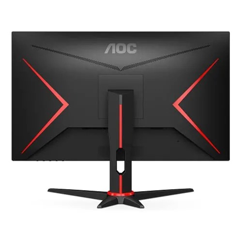 AOC ▫️ Gaming 27G2ZNE - Monitor Full HD de 27 polegadas, 240 Hz, MPRT de 1 ms, FreeSync Premium. 1920x1080, HDMI 1.4, DisplayPort 1.2 preto/vermelho, 27 polegadas FHD, suporte fixo 3