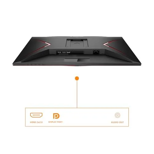 AOC ▫️ Gaming 27G2ZNE - Monitor Full HD de 27 polegadas, 240 Hz, MPRT de 1 ms, FreeSync Premium. 1920x1080, HDMI 1.4, DisplayPort 1.2 preto/vermelho, 27 polegadas FHD, suporte fixo 4