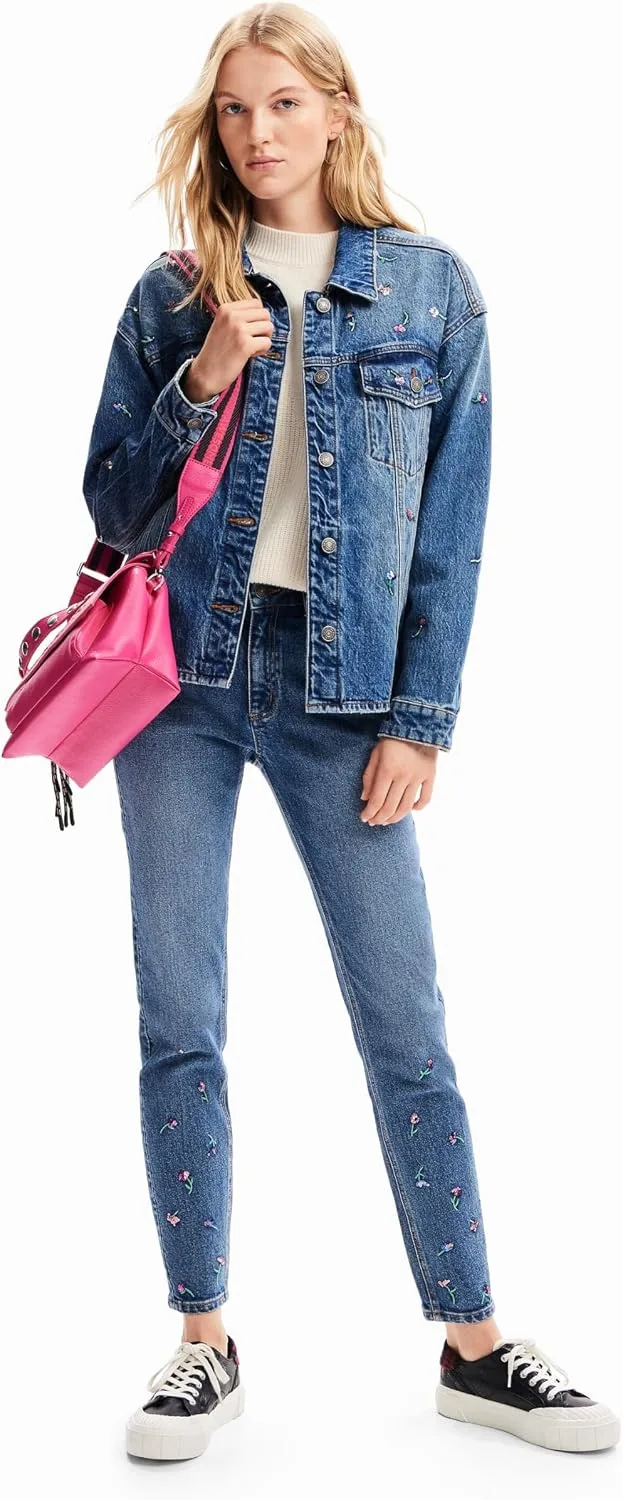 Desigual ▫️ Denim_Lamar Calças casuais para mulher