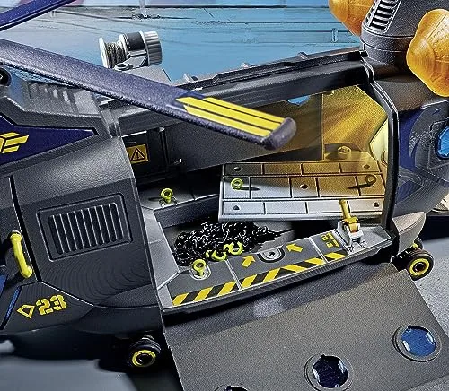 PLAYMOBIL ▫️ City Action 71149 Forças Especiais: Helicóptero Banana, com módulo de luz e som, brinquedos para crianças a partir dos 5 anos 6