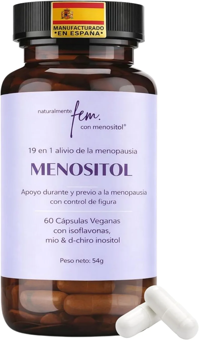 QSTA ▫️ Inositol FEM Minusitol 19 em 1 - Suplemento completo para a menopausa com Myo-Inositol, D-Chiro e Isoflavonas naturais - Alívio dos afrontamentos e dos sintomas da menopausa - Vitaminas para a menopausa feminina