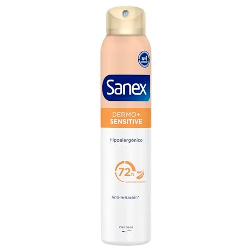 Sanex ▫️ Dermo+ Sensitive, Desodorizante Antitranspirante em Spray 72h, 6x200 ml 2